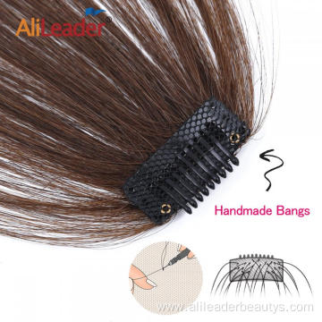 Virgin Hair Hand-made Bangs One-Clip On Hair Extension